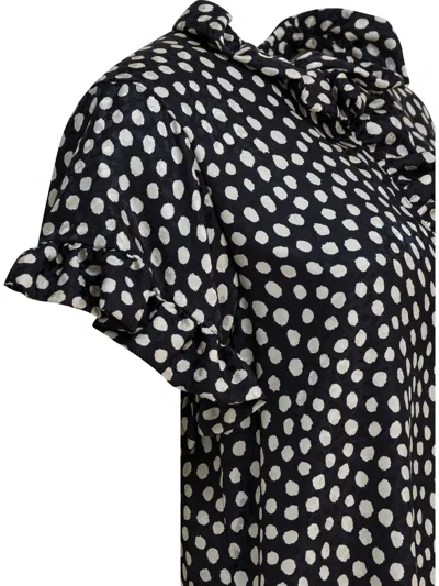 Chloé Short Silk Dress Dresses Black In Black