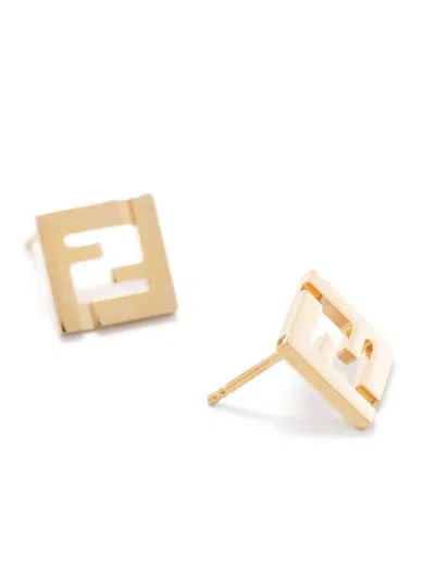 Fendi Forever  Earrings In Gold