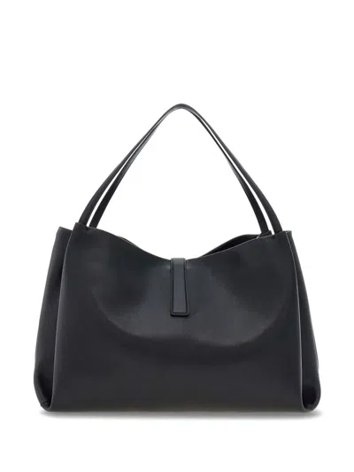 Ferragamo Women Medium Leather Shoulder Bag In Black