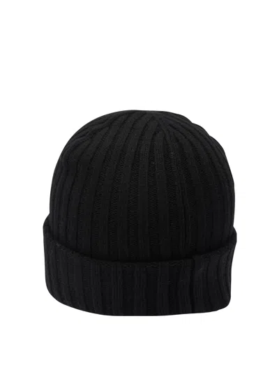 Ganni Women Wool Blend Beanie In Black