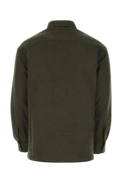 Givenchy Army Green Wool Blend Jacket In Green