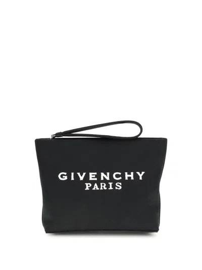 Givenchy Women Canvas Pouch Bag In Black