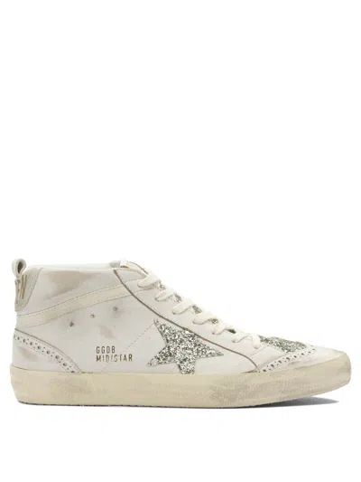 Golden Goose Mid Star Sneakers & Slip-on White In White
