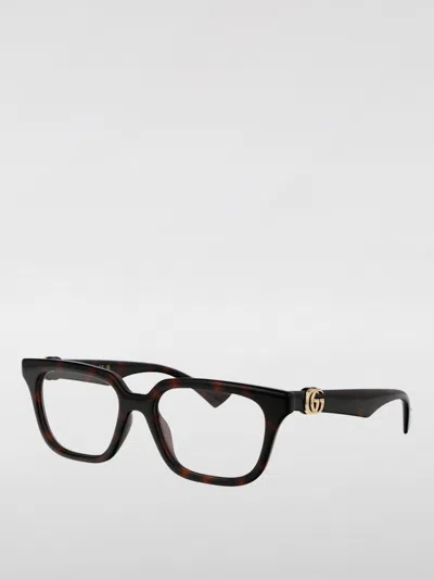 Gucci Optical Frames Woman Brown In Brown