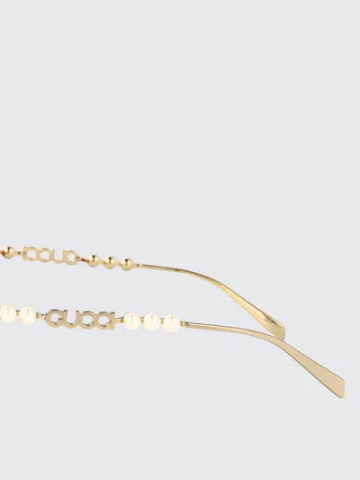 Gucci Sunglasses Woman Brown In Gold