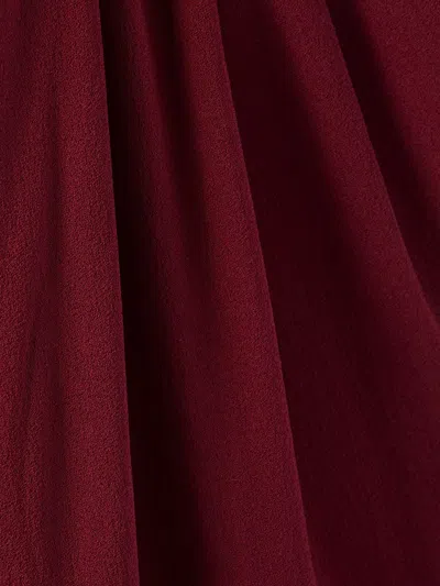 Gucci Crepe Dress In Burgundy