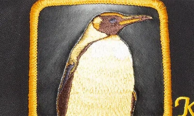 Goorin Bros . Quart Major Penguin Patch Trucker Hat In Black