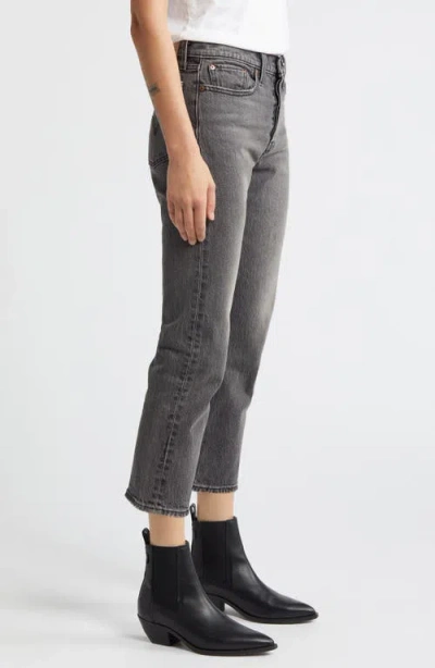 Levi's 501 Cropped Straight-leg High Rise Jeans