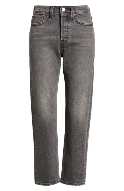 Levi's 501 Cropped Straight-leg High Rise Jeans