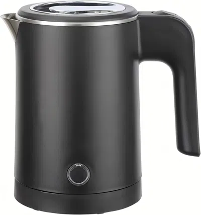 Sek 0.6l Small Electric Kettle Stainless Steel, 20oz Portable Travel Electric Tea Kettle, Mini Hot Water In Black