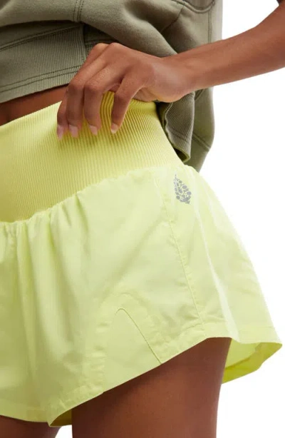 Free People Fp Movement Carpe Diem Water Resistant Shorts In Green