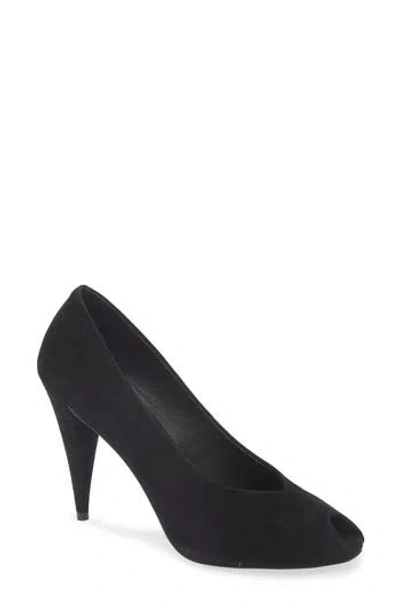 Jeffrey Campbell Sherille Peep Toe Pump In Black