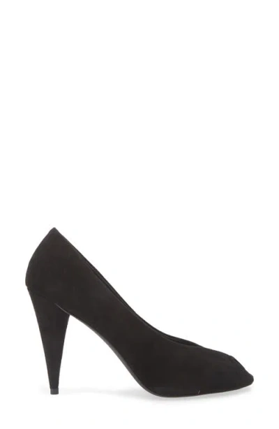Jeffrey Campbell Sherille Peep Toe Pump In Black
