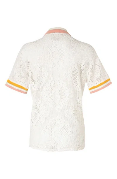 Maaji Flowery Lana Open Knit Cover-up Shirt