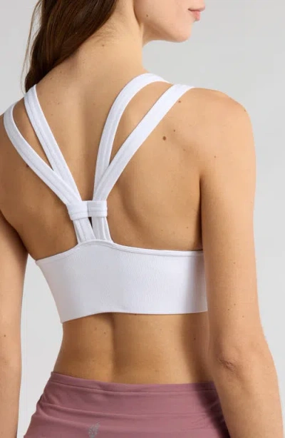 Free People Fp Movement On The Radar High Neck Sports Bra In White