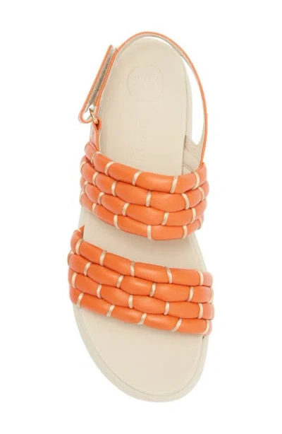 Paul Green Amara Platform Sandal In Orange