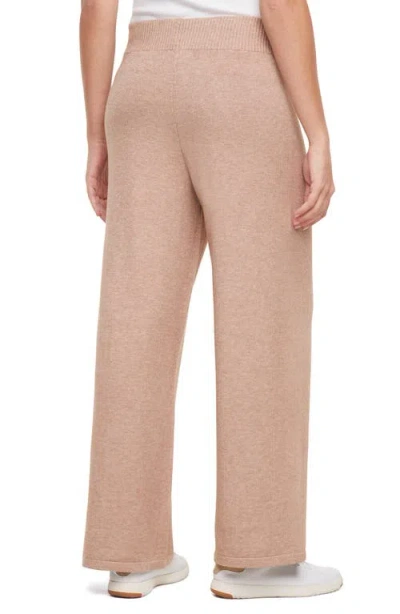 Three Dots Ally Wide Leg Pull-on Pants In Neutral
