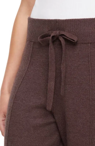 Three Dots Ally Wide Leg Pull-on Pants In Brown