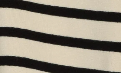 Rag & Bone Dee Stripe Cardigan In Black