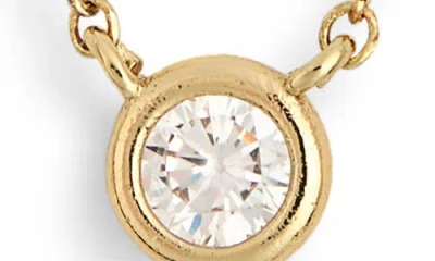 Nordstrom Rack Cubic Zirconia & Ball Layered Necklace In Gold