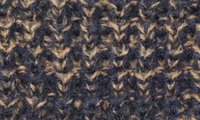 Allsaints Angled Stitch Marled Gloves In Gray