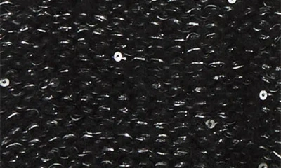 Calvin Klein Mini Sequin Flip Top Gloves In Black