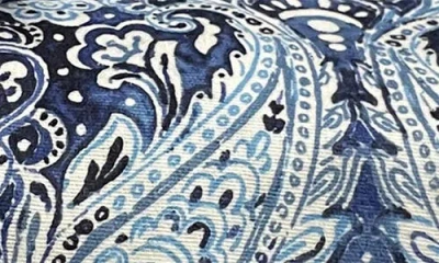 Azores Home Sofi Paisley Cotton Flannel Sheet Set In Blue