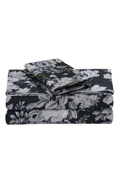 Azores Home Vernazza 300 Thread Count Cotton Sateen Sheet Set In Gray