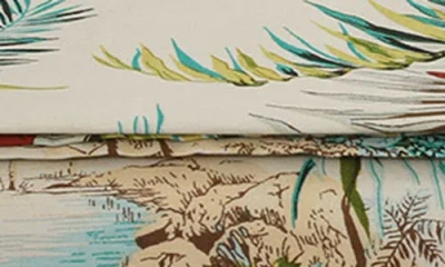 Azores Home Paradise Island 300 Thread Count Cotton Percale Sheet Set In Multi