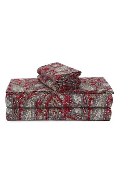 Azores Home Cotton Flannel Sheet Set In Multi