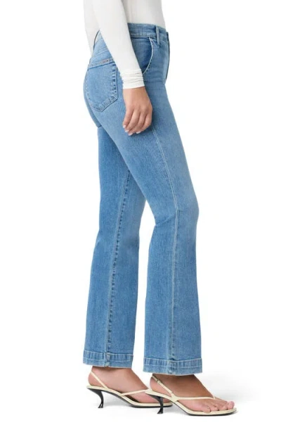 Joe's High Waist Flare Trouser Jeans In Blue