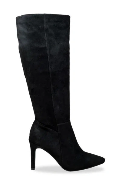 Chase & Chloe Chase And Chloe Knee High Boot In Black