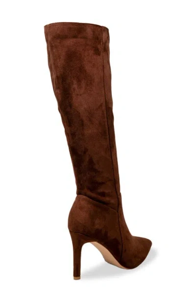 Chase & Chloe Chase And Chloe Knee High Boot In Brown