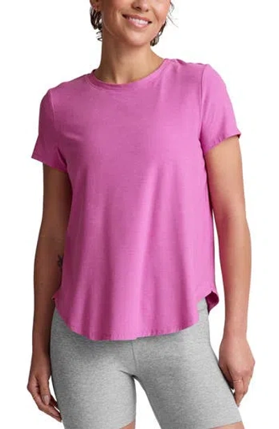 Beyond Yoga On The Down Low T-shirt In Purple