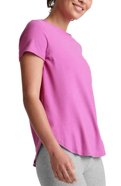 Beyond Yoga On The Down Low T-shirt In Purple