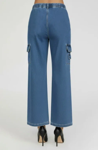 Bebe The Double Cargo Jeans In Blue