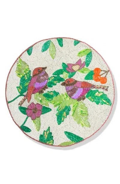 Tiramisu The Ember Song Beaded Charger In Multi