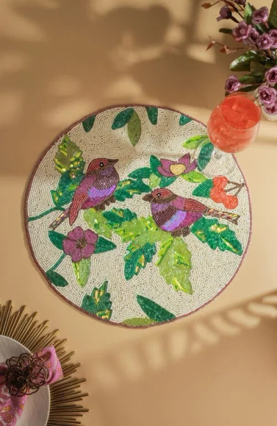 Tiramisu The Ember Song Beaded Charger In Multi