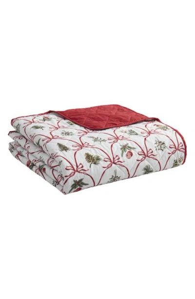 Vcny Home Christmas Bow Quilt Set In Multi