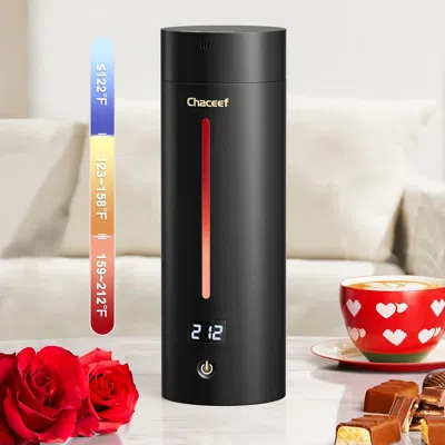 Nura Home Travel Kettle Portable Electric Kettle 350ml Small Electric Kettle With 5 Variable Presets 304 Stain In Black