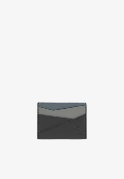 Loewe Puzzle Leather Cardholder In Multi