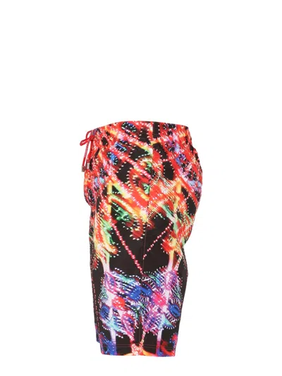 Dolce & Gabbana Men Long Swimsuit In Orange