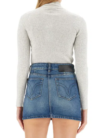 Maison Kitsuné Fox Patch Jersey In Gray