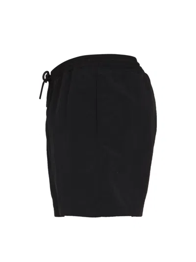 Msgm Logo Print Bermuda In Black