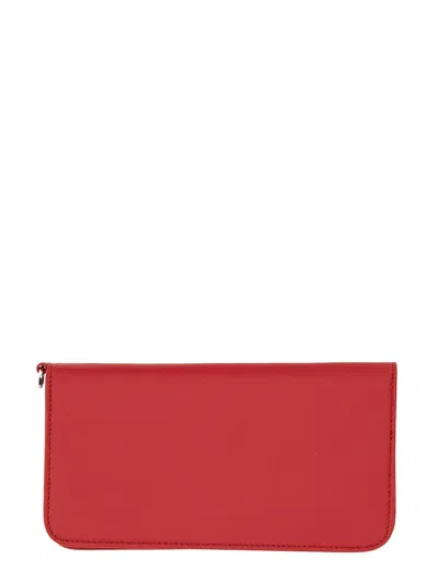 N°21 Logo-plaquer Wallet In Red