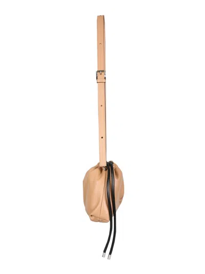 N°21 Drawstring-top Shoulder Bag In Sand