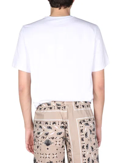 Msgm Logo-print Cotton T-shirt In White