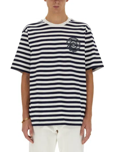 Versace Striped T-shirt In Multi