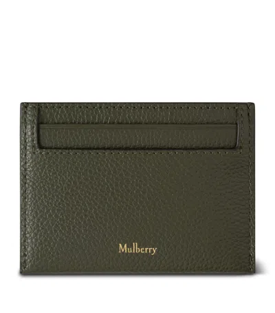 Mulberry Leather Continental Card Holder In Green