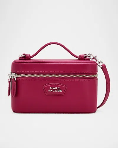 Marc Jacobs The Vanity East-west Leather Shoulder Bag In Red